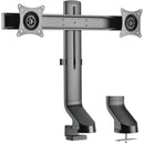 Tripp Lite Dual-Display Monitor Arm w/ Desk Clamp Height Adjustable 17-27in