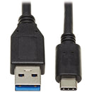 Tripp Lite USB C to USB-A Cable USB Type C 3.1 Gen 1, 5 Gbps M/M 20in