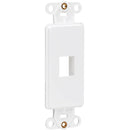 Tripp Lite Center Plate Insert, Decora Style - Vertical, 1 Port