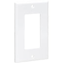 Tripp Lite Single-Gang Faceplate, Decora Style - Vertical, White