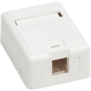 Tripp Lite Surface-Mount Box for Keystone Jack - 1 Port, White