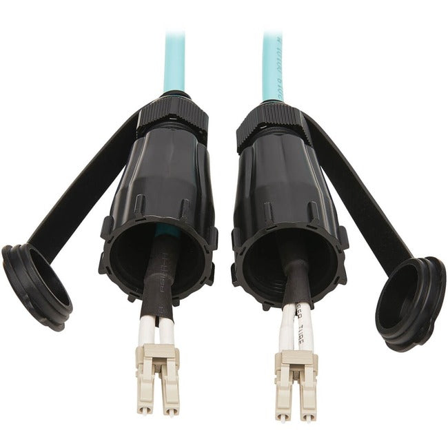 Tripp Lite 10Gb Duplex Multimode 50/125 OM3 Fiber Patch Cable, Aqua, 1M