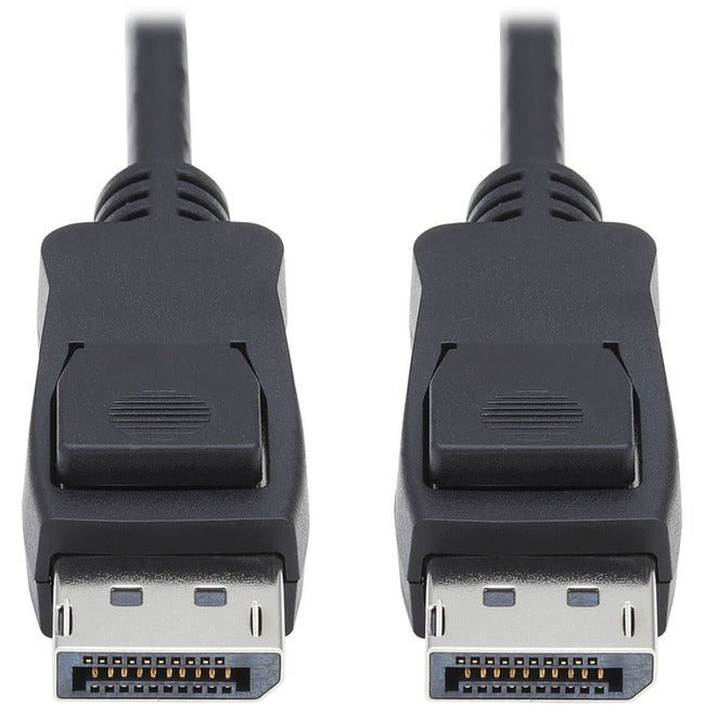 Tripp Lite DisplayPort 1.4 Cable w Latching Connectors 8K HDR M/M Black 10ft