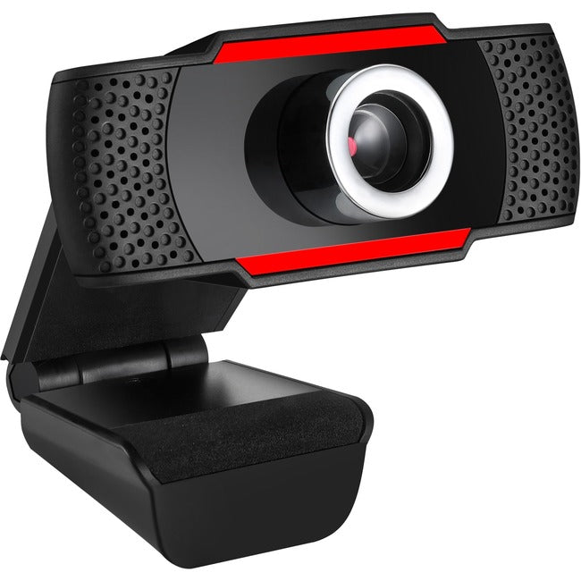 Adesso CyberTrack CyberTrack H3 Webcam - 1.3 Megapixel - 30 fps - Black, Red - USB 2.0
