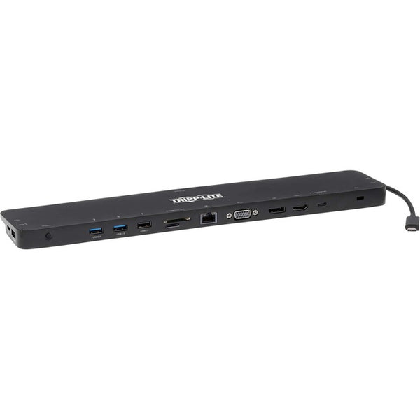Tripp Lite USB C Docking Station Triple Monitor 4K HDMI DP VGA USB A/C Gbe