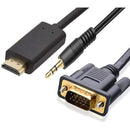 4XEM 6 ft HDMI to VGA with 3.5mm Audio