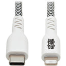 Tripp Lite Heavy-Duty USB-C to Lightning Sync/Charge Cable, MFi Certified - M/M, USB 2.0, 10 ft. (3 m)