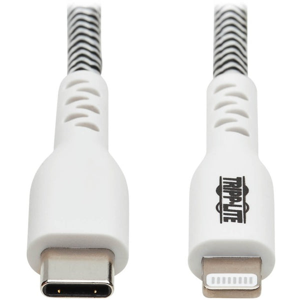 Tripp Lite Heavy-Duty USB-C to Lightning Sync/Charge Cable, MFi Certified - M/M, USB 2.0, 10 ft. (3 m)