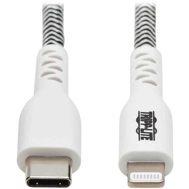 Tripp Lite Heavy-Duty USB-C to Lightning Sync/Charge Cable, MFi Certified - M/M, USB 2.0, 10 ft. (3 m)