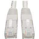 Tripp Lite 7ft Cat6 Gigabit Molded Patch Cable RJ45 M/M 550MHz 24 AWG White