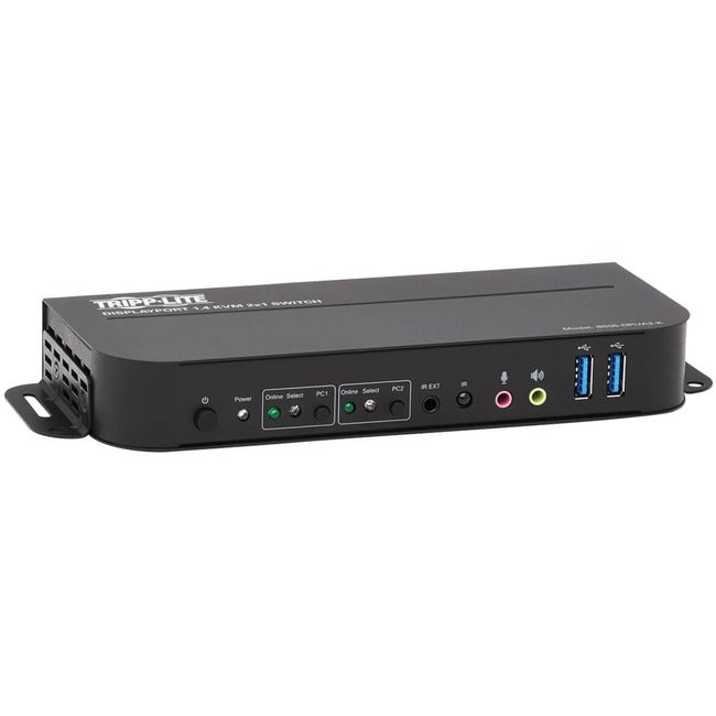 Tripp Lite DisplayPort USB KVM Switch 2-Port 4K 60Hz HDR DP 1.4 USB Cables