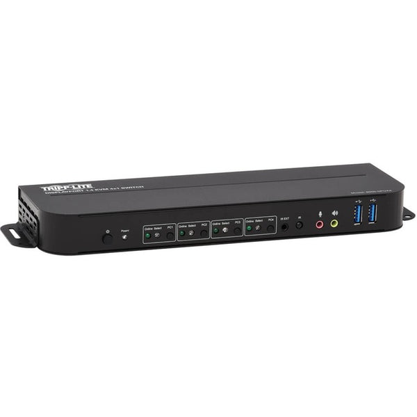 Tripp Lite DisplayPort USB KVM Switch 4-Port 4K 60Hz HDR DP 1.4 USB Sharing