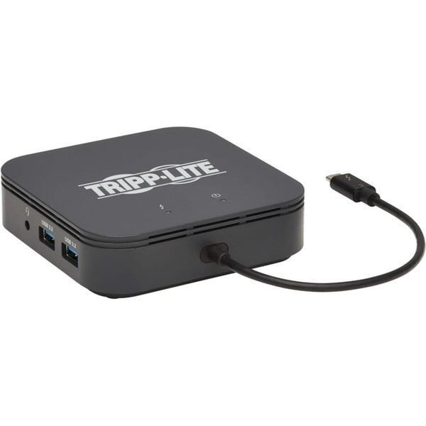 Tripp Lite Thunderbolt 3 Dock Dual Display 8k DisplayPort, 4k HDMI, USB-A Hub, Gigabit Ethernet