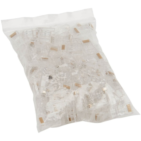Tripp Lite Cat6 RJ45 Pass-Through UTP Modular Plug, 100 Pack