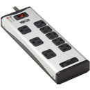 Tripp Lite Surge Protector Power Strip 8-Outlet Metal with USB-A & USB C Charging