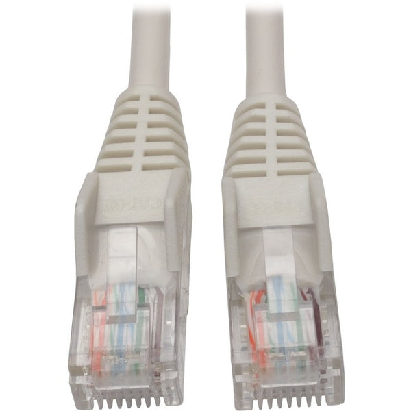 Tripp Lite 5ft Cat5 Cat5e Snagless Molded Patch Cable UTP White RJ45 M/M 5'