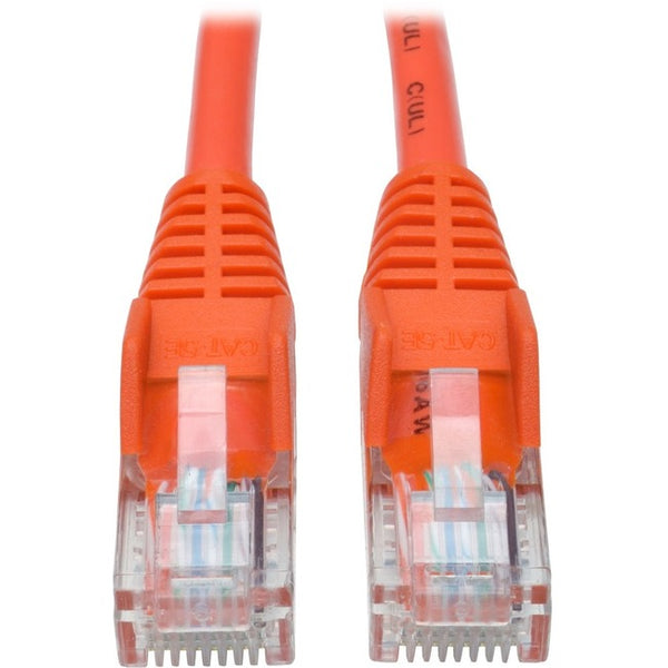 Tripp Lite 14ft Cat5 Cat5e Snagless Molded Patch Cable UTP Orange RJ45 M/M 14'