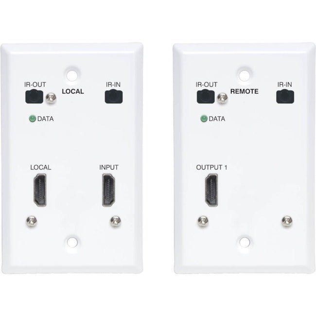 Tripp Lite HDMI Over Cat6 Extender Kit Wallplate Transmitter Receiver 4K