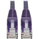 Tripp Lite 1ft Cat6 Snagless Molded Patch Cable UTP Purple RJ45 M/M 1'