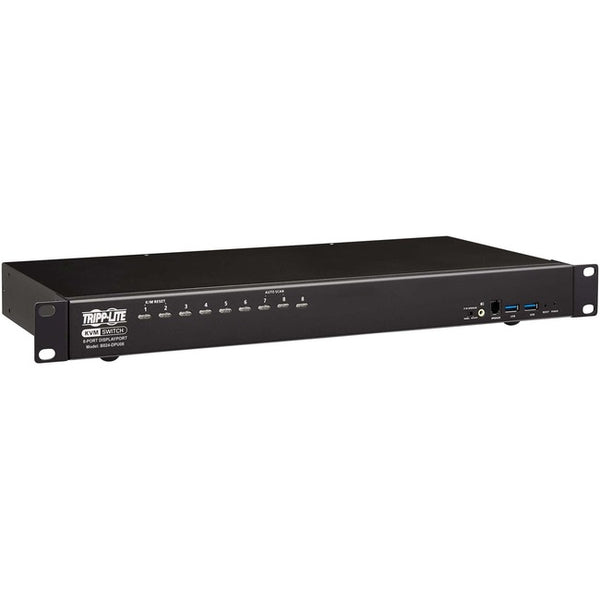 Tripp Lite DisplayPort / USB KVM Switch 8-Port Audio/Video 4K 60Hz 1URM