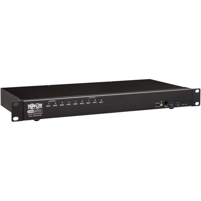 Tripp Lite DisplayPort / USB KVM Switch 8-Port Audio/Video 4K 60Hz 1URM