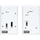 Tripp Lite DisplayPort to HDMI Over Cat6 Extender Kit Wall Plate 4K60Hz PoC
