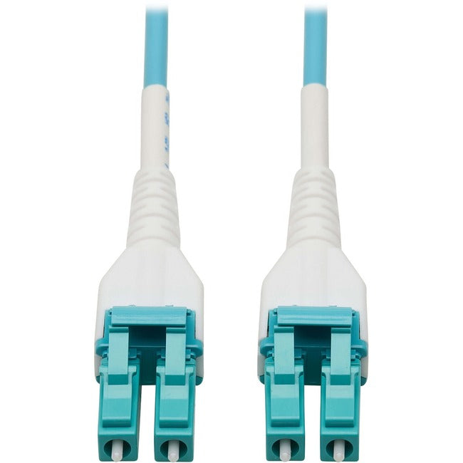 Tripp Lite Fiber Cable 100G MMF Duplex 50/125 OM4 LC/LC Armored Aqua 75M