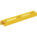 Tripp Lite Horizontal Cable Manager - Finger Duct with Cover, Yellow, 1U