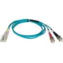 Tripp Lite 10M 10Gb Duplex Multimode 50/125 OM3 LSZH Fiber Optic Patch Cable LC/ST Aqua 33' 33ft 10 Meter