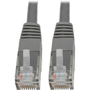 Tripp Lite Cat6 Cat5e Gigabit Molded Patch Cable RJ45 M/M 550MHz Gray 3ft 3'