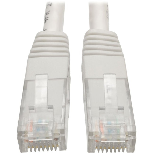 Tripp Lite Cat6 Cat5e Gigabit Molded Patch Cable RJ45 M/M 550MHz White 6ft