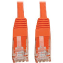 Tripp Lite Cat6 Cat5e Gigabit Molded Patch Cable RJ45 M/M Orange 100ft 100'