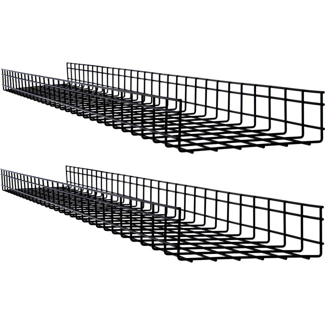 Tripp Lite Wire Mesh Cable Tray - 300 x 100 x 1500 mm (12 in. x 4 in. x 5 ft.), 2-Pack