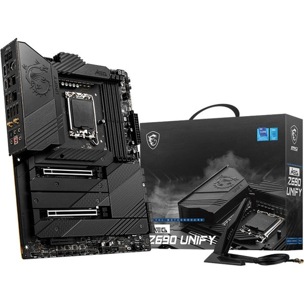MSI MEG Z690 UNIFY Desktop Motherboard - Intel Chipset - Socket LGA-1700 - Intel Optane Memory Ready - ATX