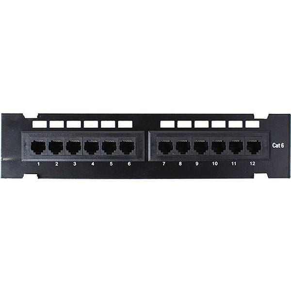 4XEM 4XEM 12 Port CAT6 Wall Mount Patch Panel