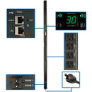 Tripp Lite PDU Switched 2.9kW 120V 24 5-15/20R LX Platform Interface 0U TAA