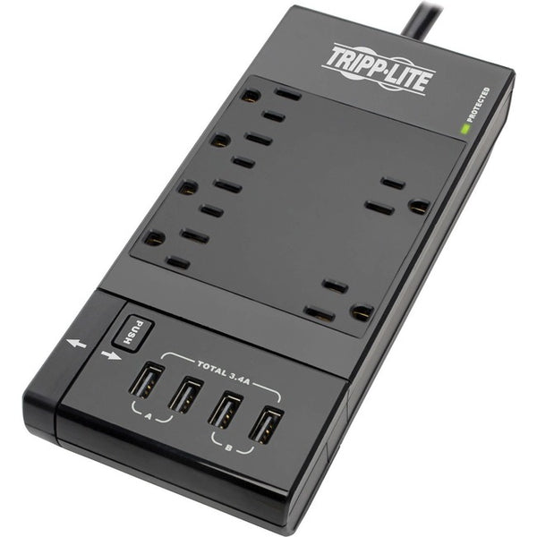 Tripp Lite Safe-IT TLP68UBAM 10-Outlets Surge Suppressor/Protector