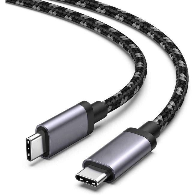 4XEM Nylon Braided USB-C to C 40 Gigabit Half Meter Cable