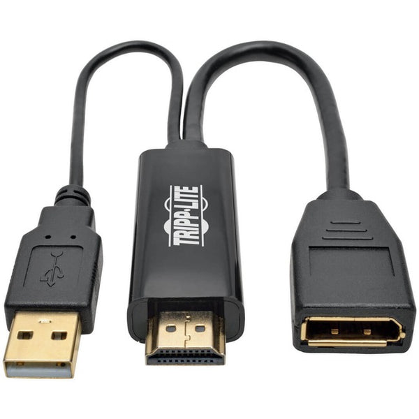 Tripp Lite HDMI to DisplayPort Active Converter 4Kx2K w/ USB Power M/F 6in 6"