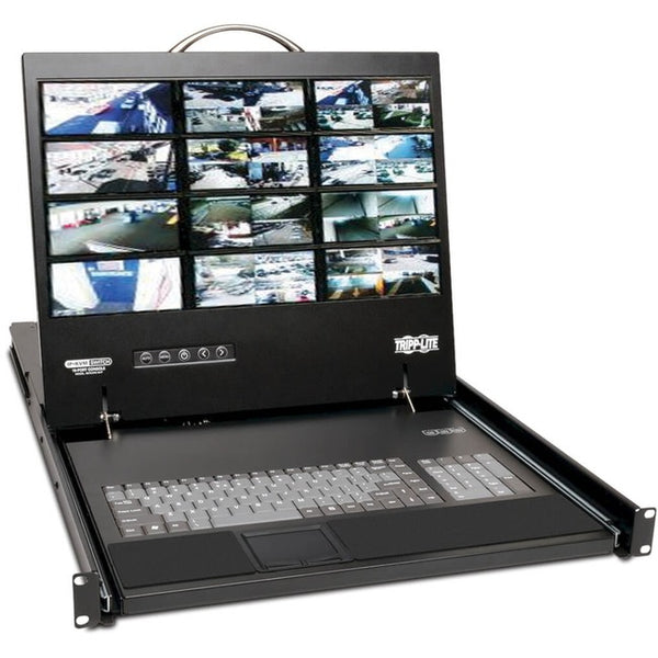 Tripp Lite 16-Port IP Rack Console Cat5 KVM Switch 19" LCD 1+1 User 1URM