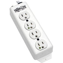 Tripp Lite Safe-IT Power Strip Hospital Medical Antimicrobial 120V 5-15R-HG 4 Outlet 15' Cord Metal