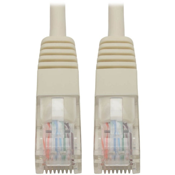 Tripp Lite 5ft Cat5e / Cat5 350MHz Molded Patch Cable RJ45 M/M White 5'