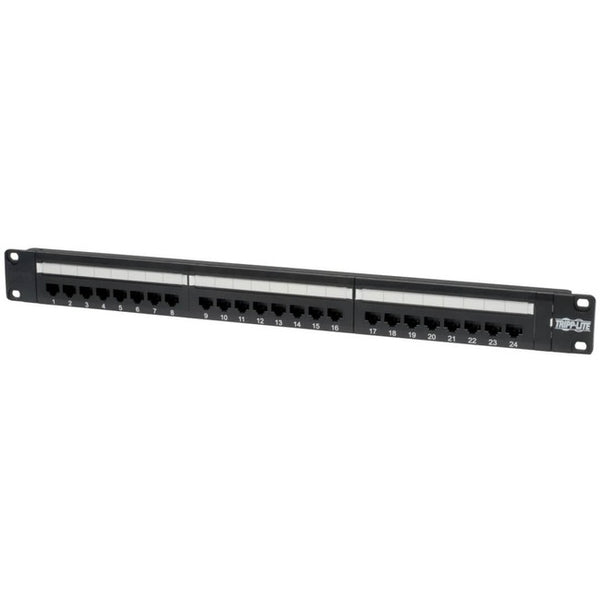 Tripp Lite 24-Port Cat6 Cat5 Patch Panel Rackmount 110 Punch Down RJ45 Ethernet 1URM