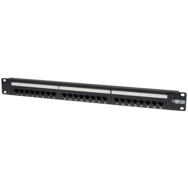 Tripp Lite 24-Port Cat6 Cat5 Patch Panel Rackmount 110 Punch Down RJ45 Ethernet 1URM