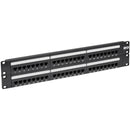 Tripp Lite 48-Port Cat6 Cat5 Patch Panel Rackmount 110 Punch Down RJ45 Ethernet 1URM 568B