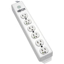 Tripp Lite Safe-IT Power Strip Hospital Medical Antimicrobial 120V 5-15R-HG 6 Outlet 6' Cord Metal