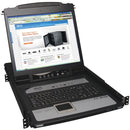 Tripp Lite 8-Port Rack Console KVM Switch built in IP w/ 19" LCD 1U