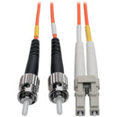 Tripp Lite 1M Duplex Multimode 62.5/125 Fiber Optic Patch Cable LC/ST 3' 3ft 1 Meter