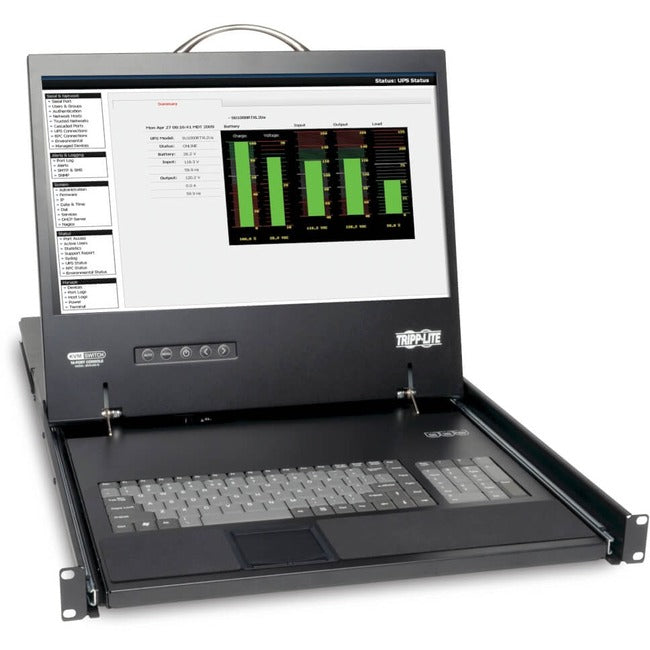 Tripp Lite 8-Port Rack Console Cat5 KVM Switch 1U RM 19" LCD Rackmount