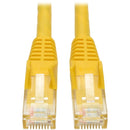 Tripp Lite 10ft Cat6 Gigabit Snagless Molded Patch Cable RJ45 M/M Yellow 10'